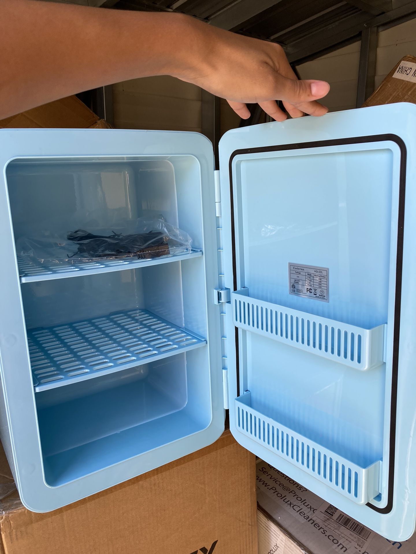 Blue Mini Fridge