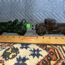 Vintage Avon Tailwinds Glass Car After Shave Bottles 