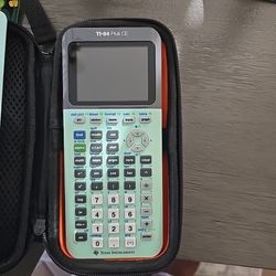 Texas Instruments TI-84 Plus CE Graphing Calculator, Case, Cover, Charger