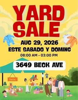 YARD SALE 8/29