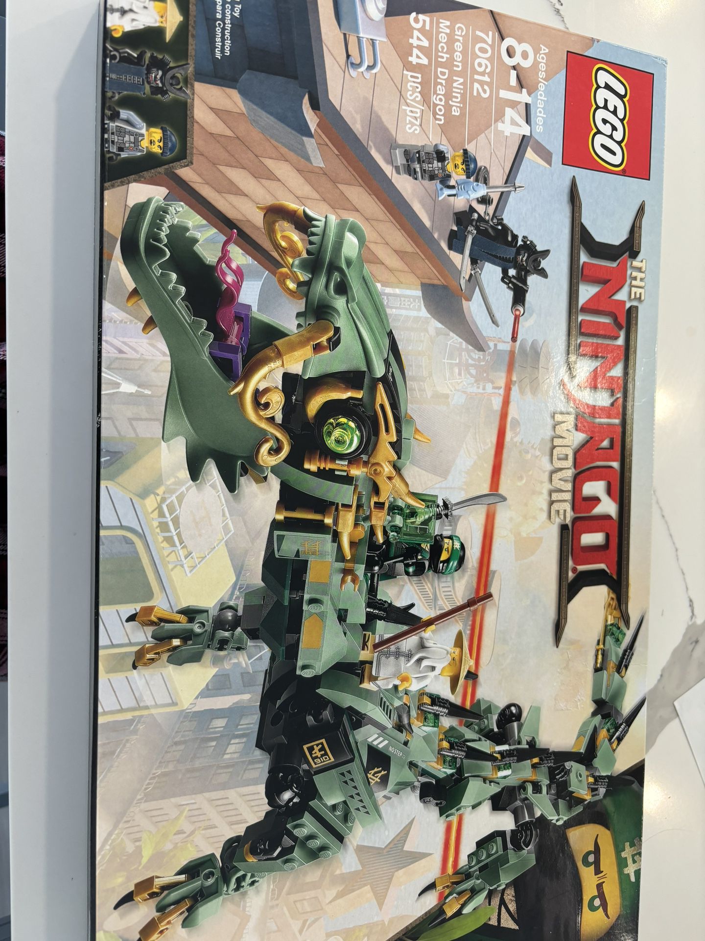 Green Ninja Mech Dragon Lego Set 544 Pcs 