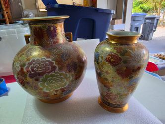 Kutani Shozan (九谷祥山) Millefleur vases