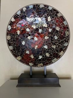 Home decor glass piece plate