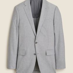46R - Ludlow Slim fit suit jacket in Portuguese cotton in Gray