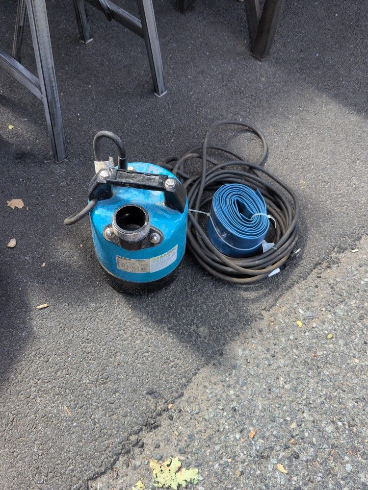 Tsurumi Sump Pump 2/3 HP 
