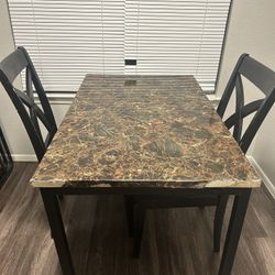 Dining Table & 2 Chairs  