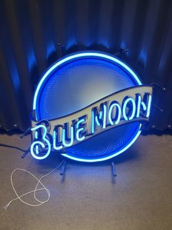 Blue Moon Neon Beer Sign 