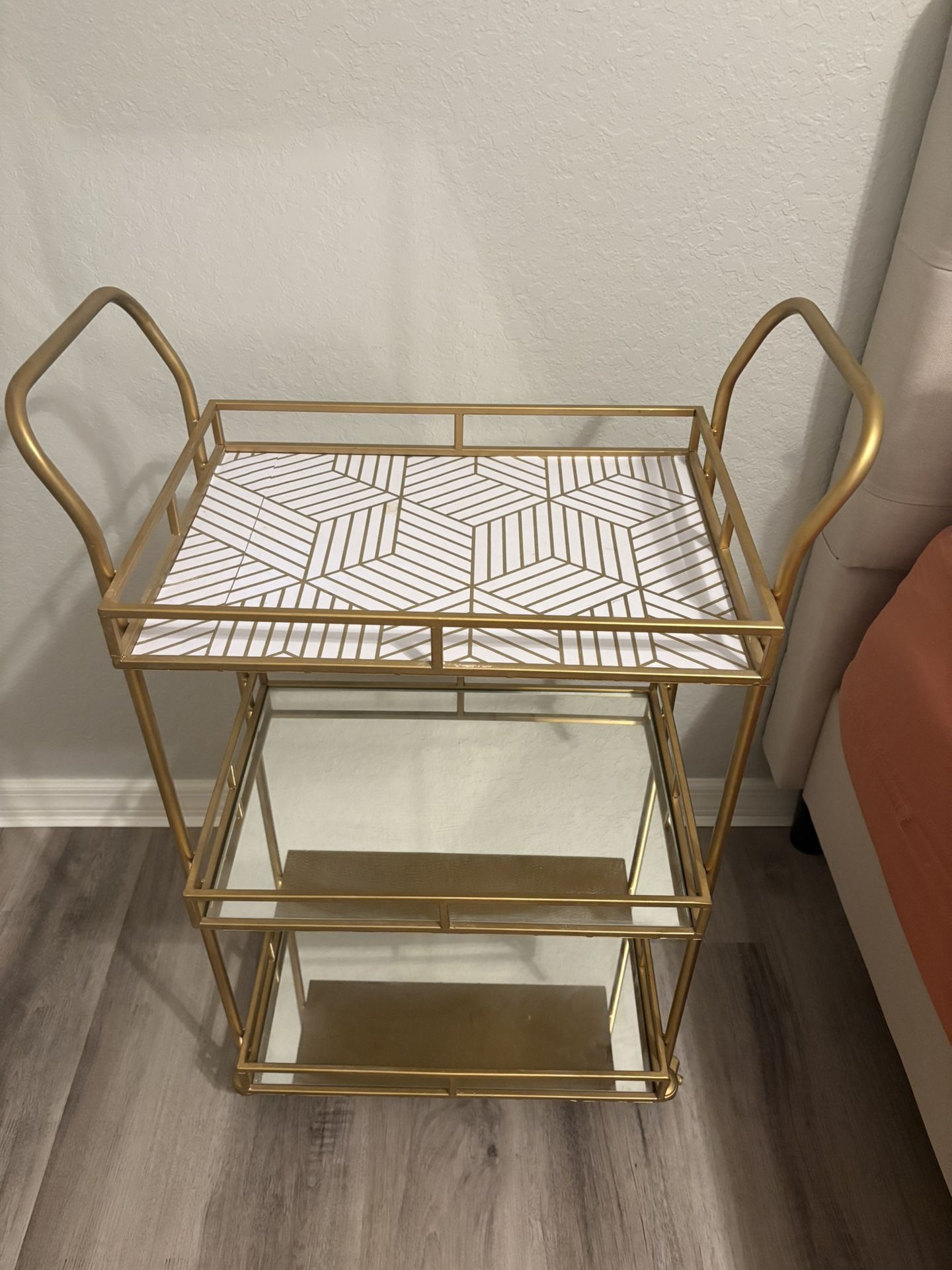Antique brass Bar Cart