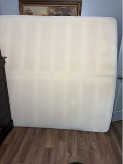 King size Tempur Pedic Mattress, cover, and comforter