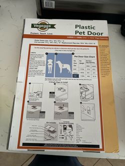 Vegeggs Large Plastic Pet Door