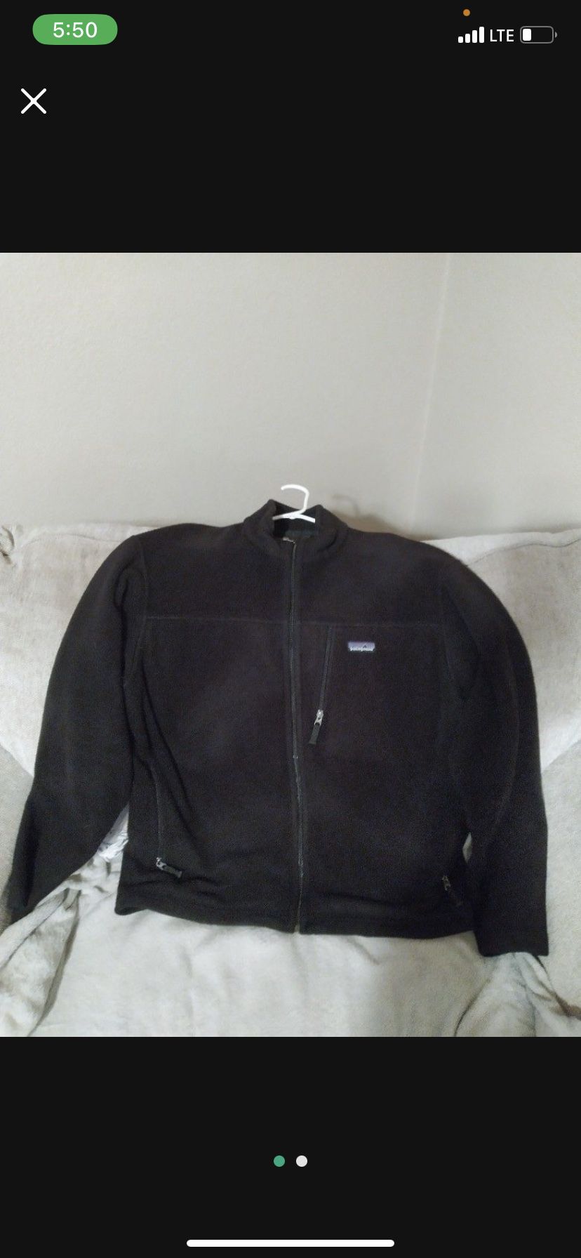 Patagonia Men’s Fleece Jacket Black XXL