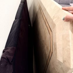 Marble Plated Dining Table 72”