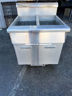Imperial Commercial Stainless Steel Deep Fryer Works Like New Clean