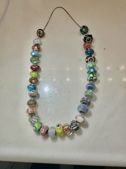 Murano Glass Necklace Vintage 