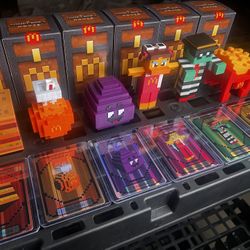 Minecraft McDonald’s 2025 Adult Happy Meal Toys - Full Set of 6 Figures w/ Unused DLC Codes