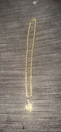 10k gold doughboy chain