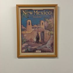 Framed Art New Mexico 17x22 