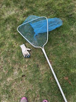 Fishing Net On Aluminum Pole