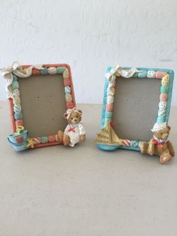 2 cherished teddy 3x5 picture frames