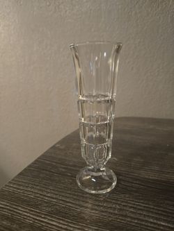 Vintage Borgonovo Milano Clear Glass Bud Vase - Made in Italy (6")