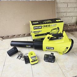 RYOBI 18V HP Brushless Whisper Series Leaf Blower 450cfm KIT