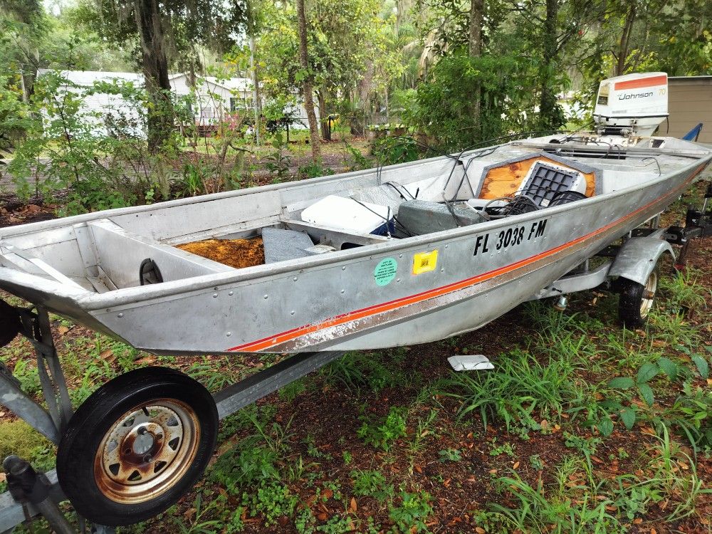17 Foot Aluminum Welded Landou Boat..