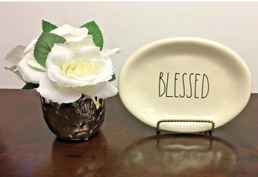 BLESSED RAE DUNN OVAL PLATE