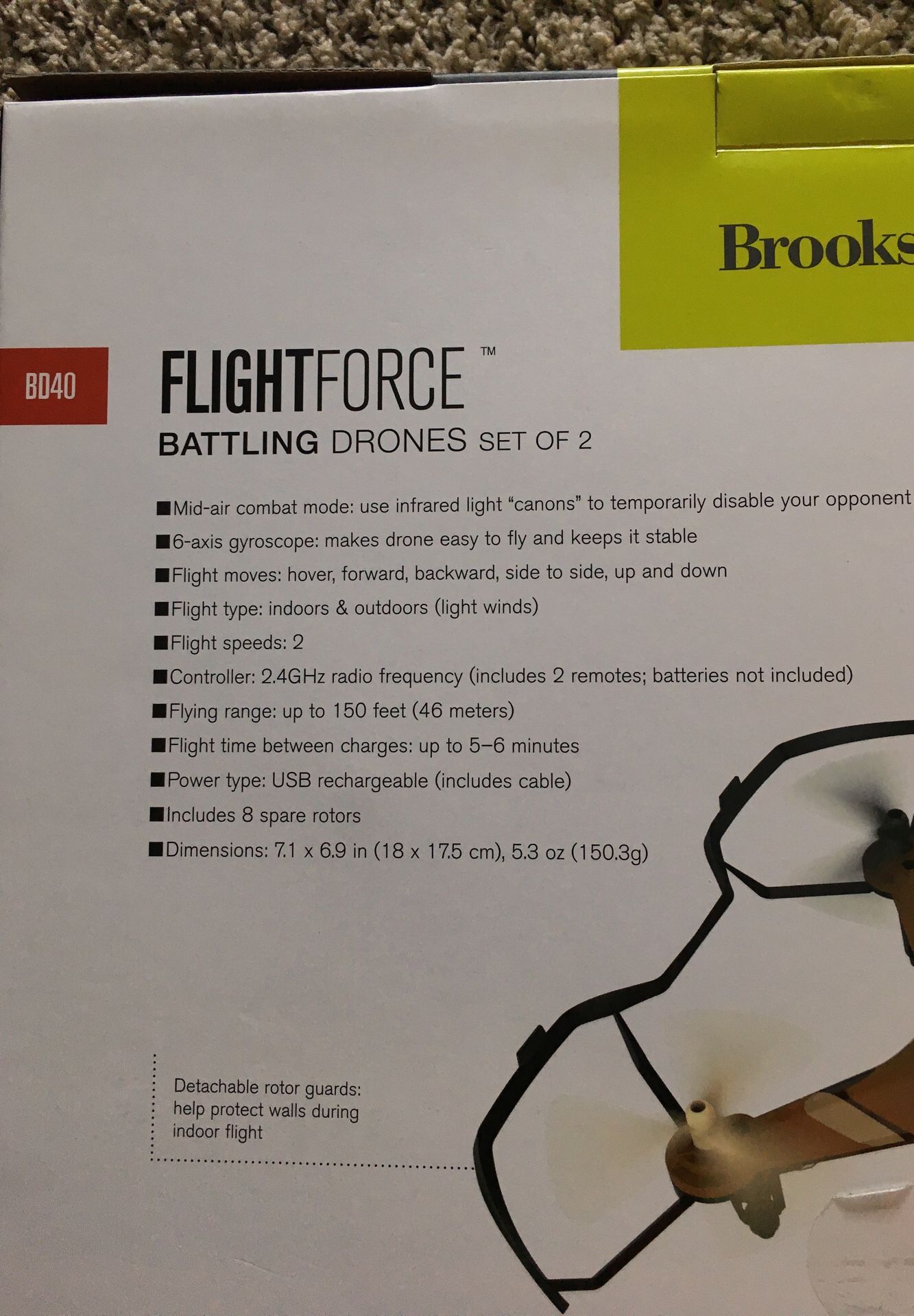 Brookstone Flight Force Battling Drones Set of 2 for Sale in San