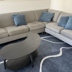 Grey sectional 