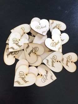 Wood hearts 💕 2.5’’ for craft 25 pieces 1/8 or 1/4