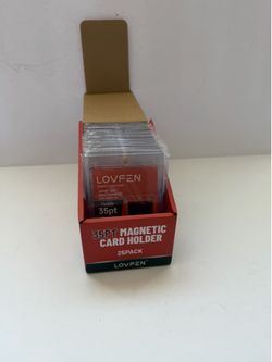 Trading card magnetic car holder