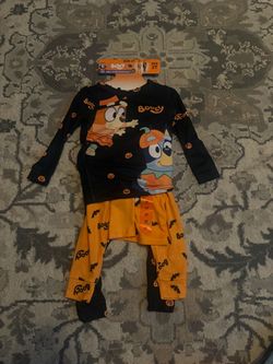 Bluey Halloween 4-Piece Pajama Set Size 2T