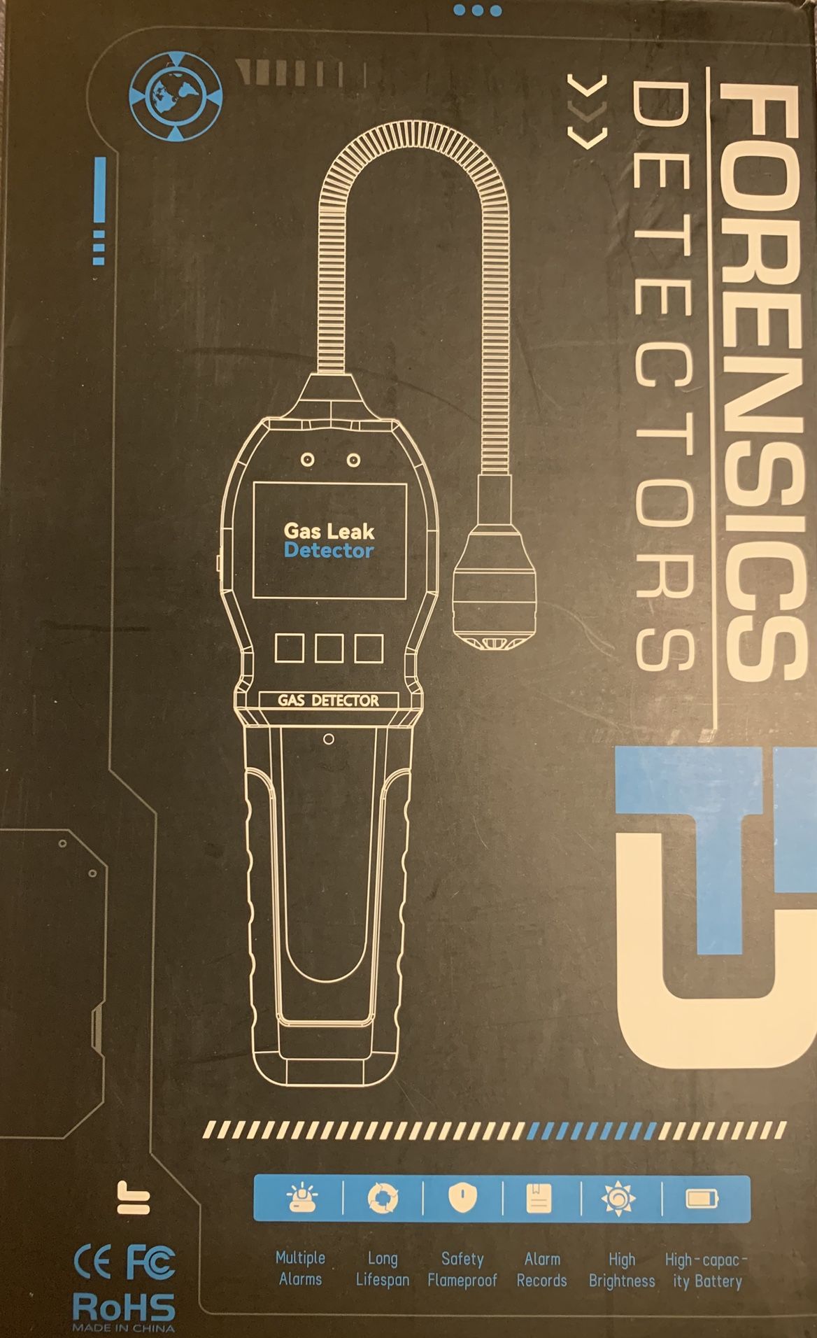 Forensics Detectors portable natural gas leak detector