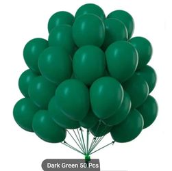 Dark green Balloons... 5 Inch Balloons... Globos De 5 Pulgadas..