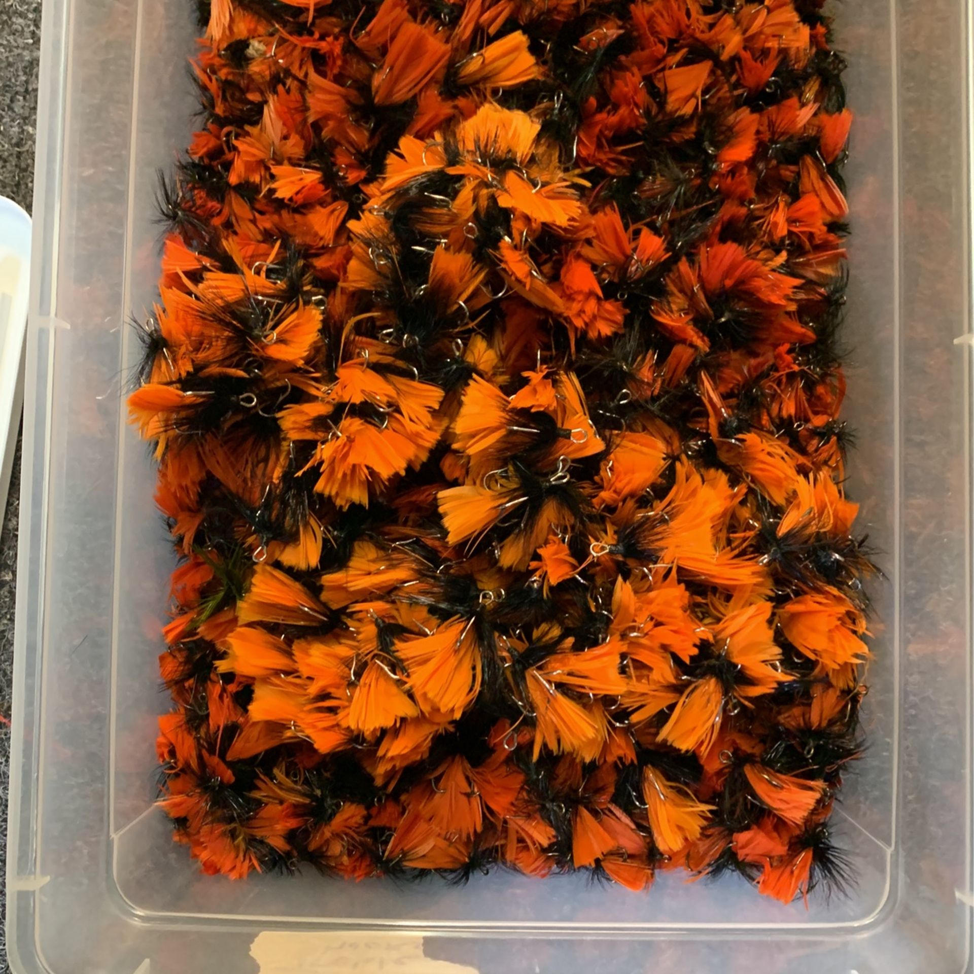 Hundreds Of Feather Treble Hooks