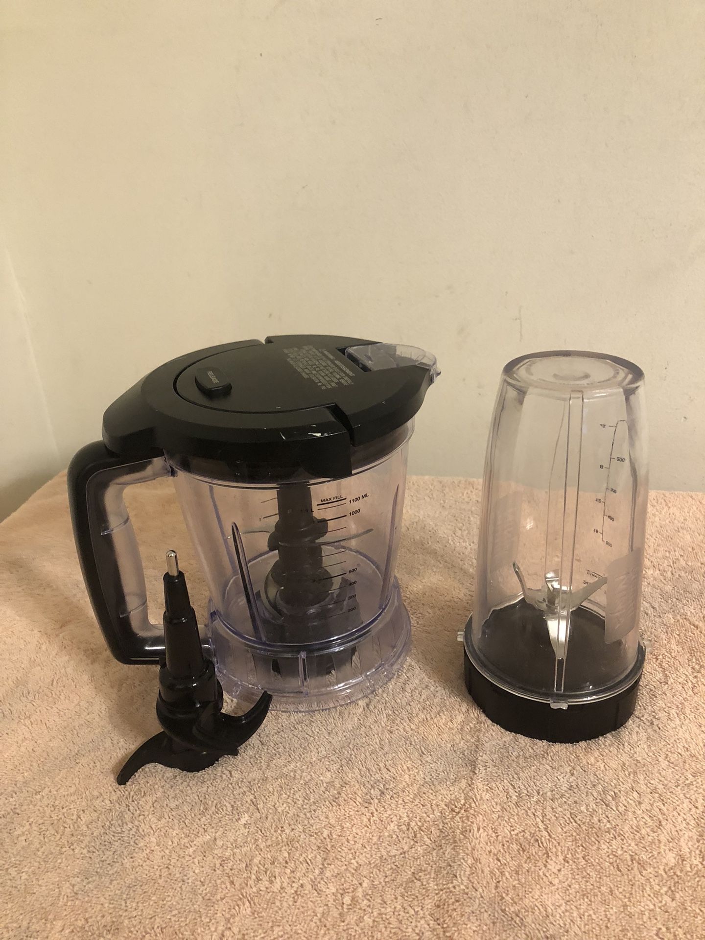 Ninja Blender Blend & Prep 40oz Pitcher With Lid & Blades Plus Blender Cup