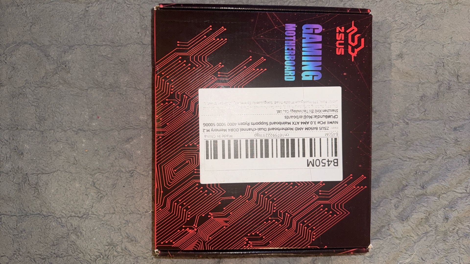 ZSUS B450M AMD MOTHERBOARD DUAL-CHANNEL DDR4 MEMORY M.2 NVME PCLE 3.0 AM4 ATX MAINBOARD SUPPORTS RYZEN 4000 5000 5000G CPU#BUNDLE:MOTHERBOARDS