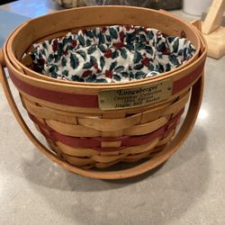 Longaberger 1994 Christmas Collection Jingle Bell Basket