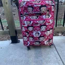 Pink Betty Boop Luggage