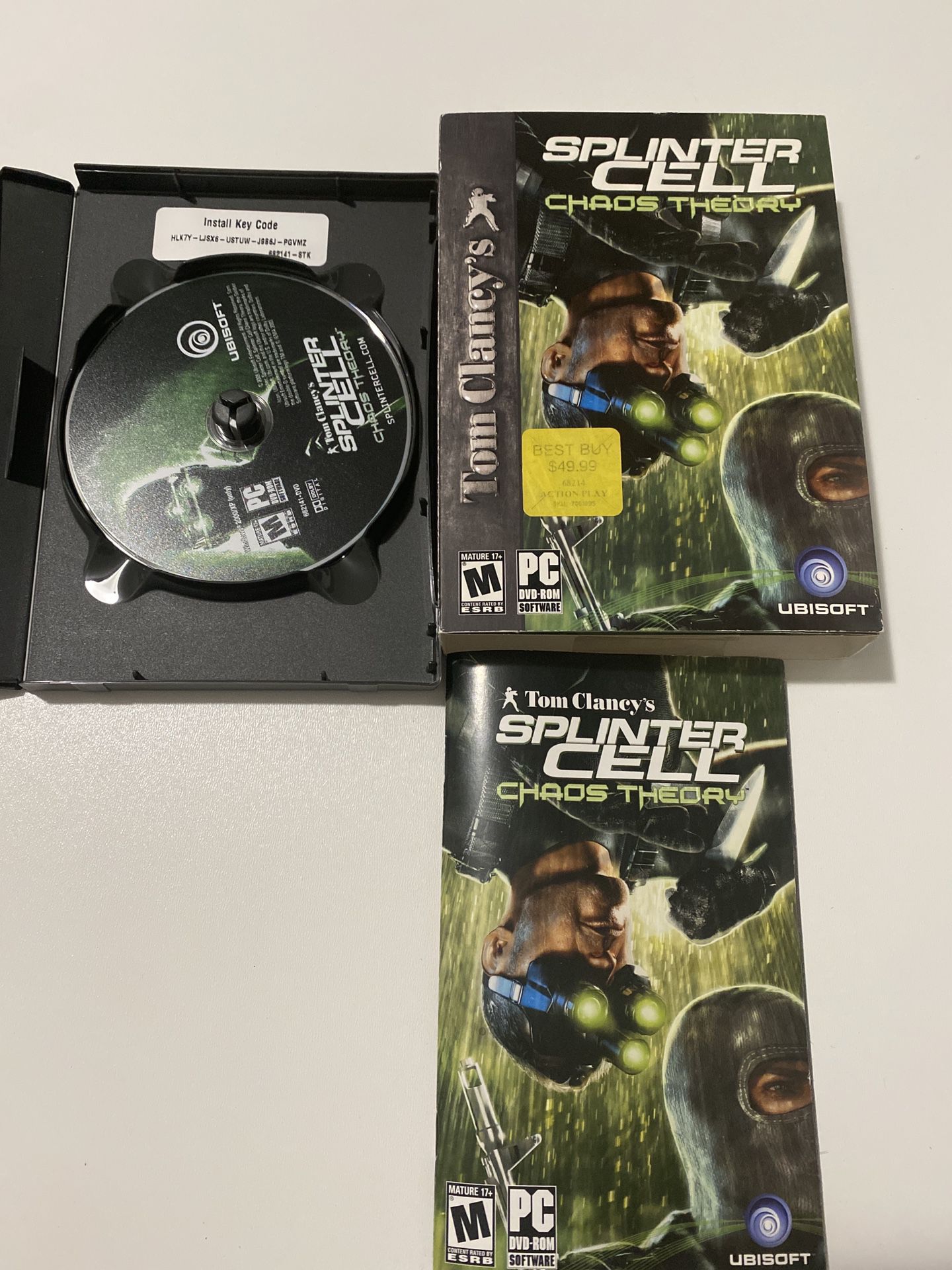 Tom Clancy's Splinter Cell: Chaos Theory Jewel Case (PC, 2008)