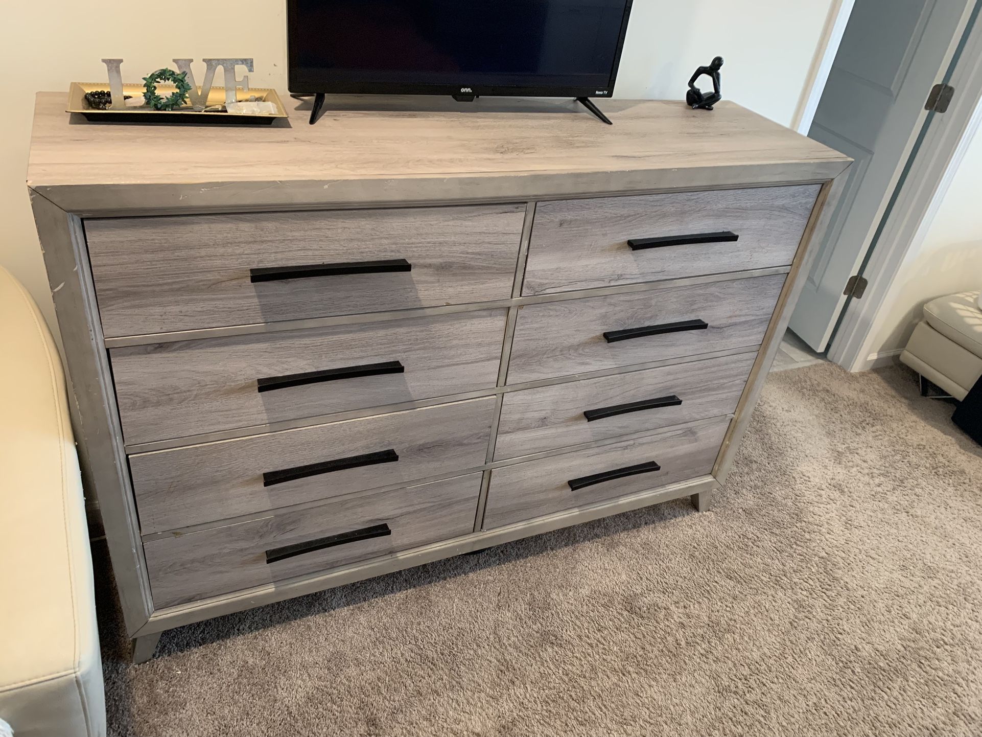 Tall 8 Drawer Dresser. Good Used Condition. Pick up ASAP
