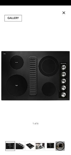 30" Electric Downdraft Cooktop with 4 Elements