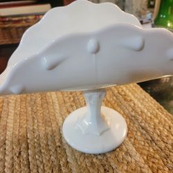 Vintage  Milkglass Fruit Bowl 