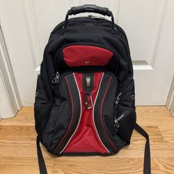 Swiss Gear ScanSmart Padded Tablet Pocket Backpack Black/Red