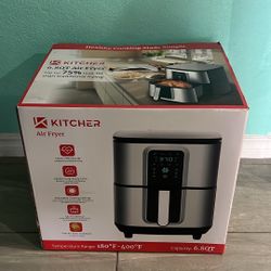 KITCHIER air fryer 6.8qt new 