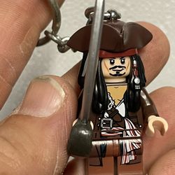 Lego Johnny Depp keychain Pirates of the  Carribean New