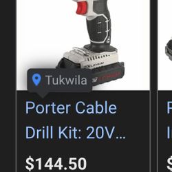 Porter Cable 20v Drill