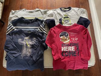 5 boys long sleeve t-shirts Size 5