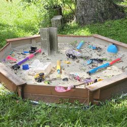 Creative Cedar Designs Octagon 6.5 ft. x 7 ft. Wood Sandbox Kit