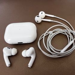 AirPods Pro + Wired Buds